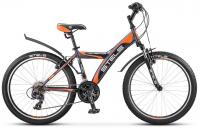 Велосипед Stels Navigator 410 V24 Серый Оранжевый Черный