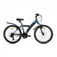 Велосипед Stels Navigator 410 V24 Антрацитовый Черный Синий